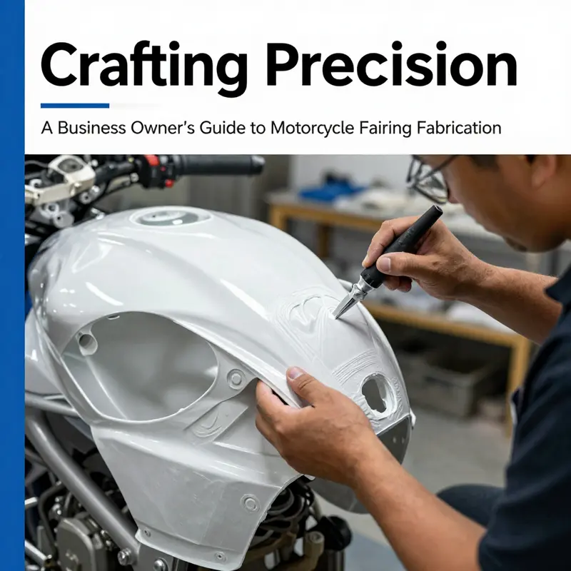 Blueprint of a custom motorcycle fairing highlighting key design aesthetic elements.