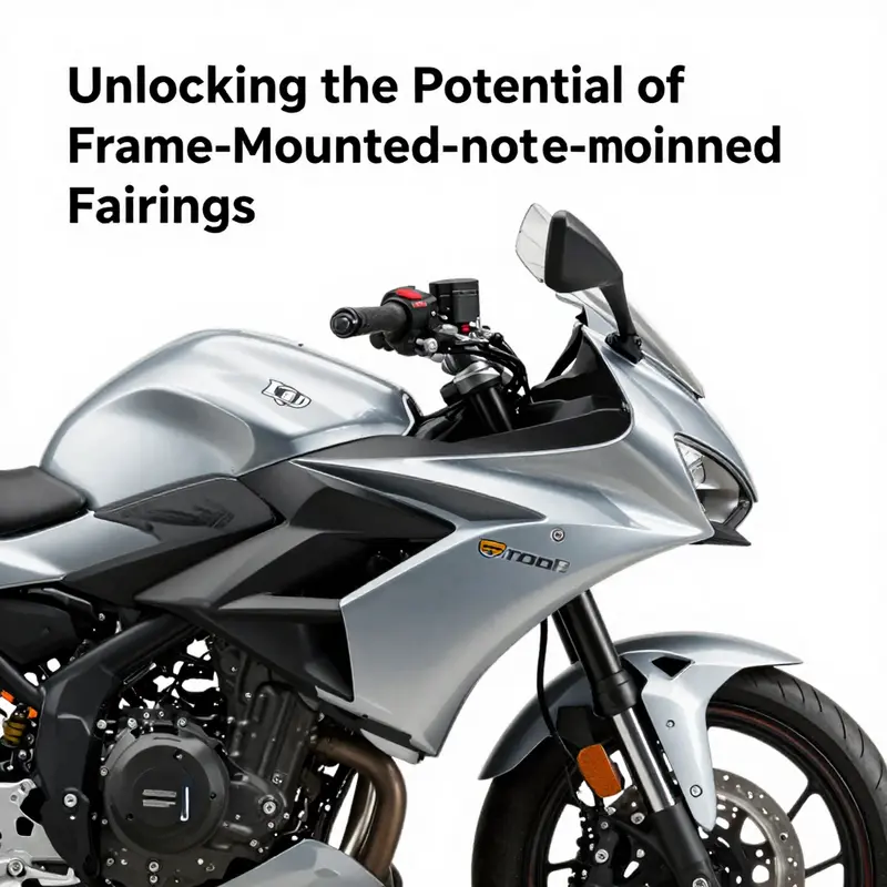 Sleek design and functionalities of frame-mounted motorcycle fairings.