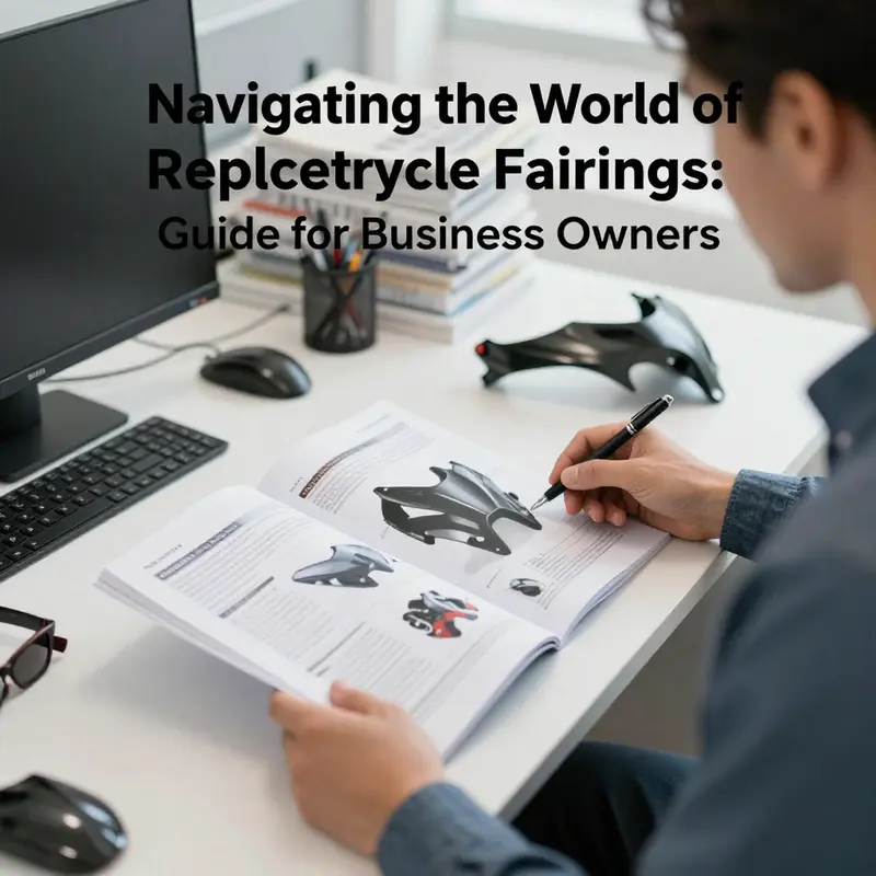 Different types of replacement motorcycle fairings available in the market.