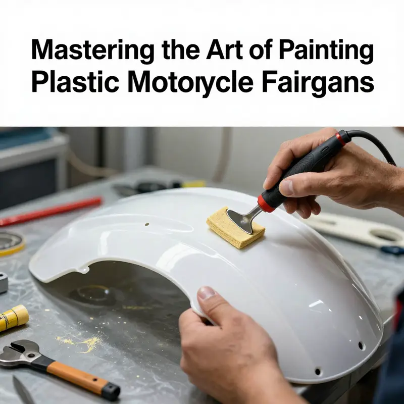 Surface preparation is vital for achieving a quality paint finish on plastic motorcycle fairings.