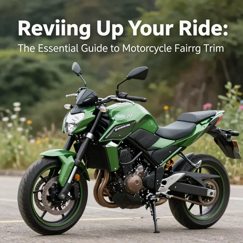 Functional fairing trim enhances aerodynamics and airflow management.