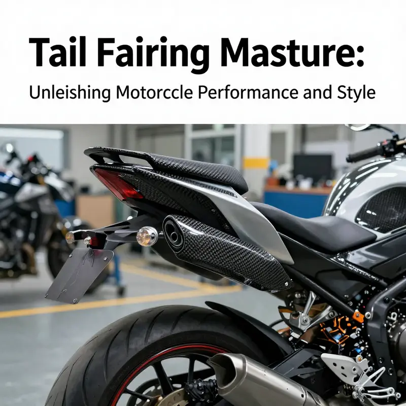 A motorcycle fitted with an advanced tail fairing demonstrating superior aerodynamics.