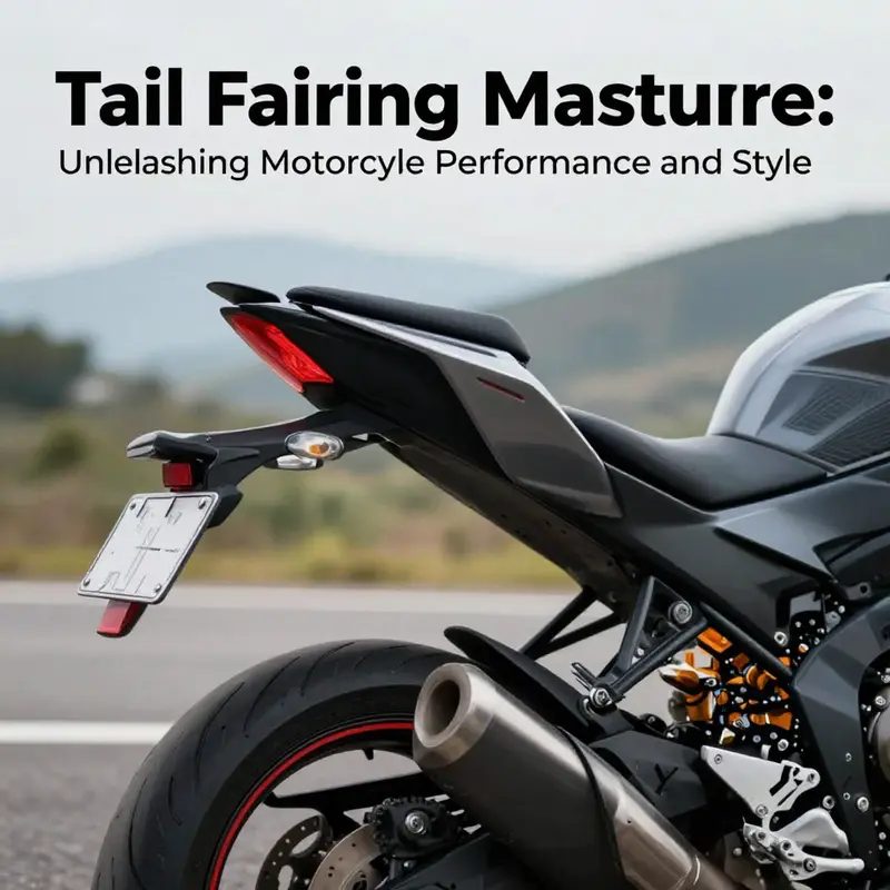 A motorcycle fitted with an advanced tail fairing demonstrating superior aerodynamics.