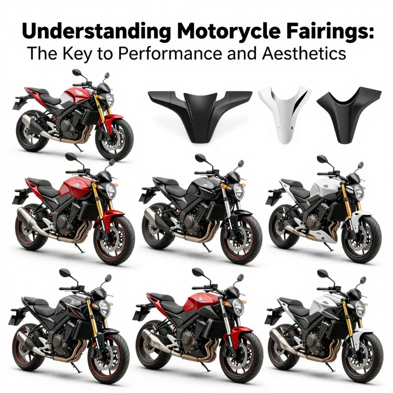 Different types of motorcycle fairings and their respective roles.