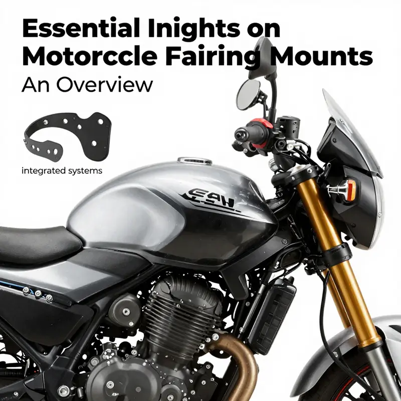 An overview of various types of motorcycle fairing mounts highlighting their unique features.