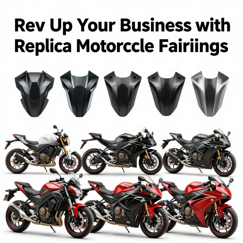 A diverse range of motorcycle fairings types presenting options for customization and performance.