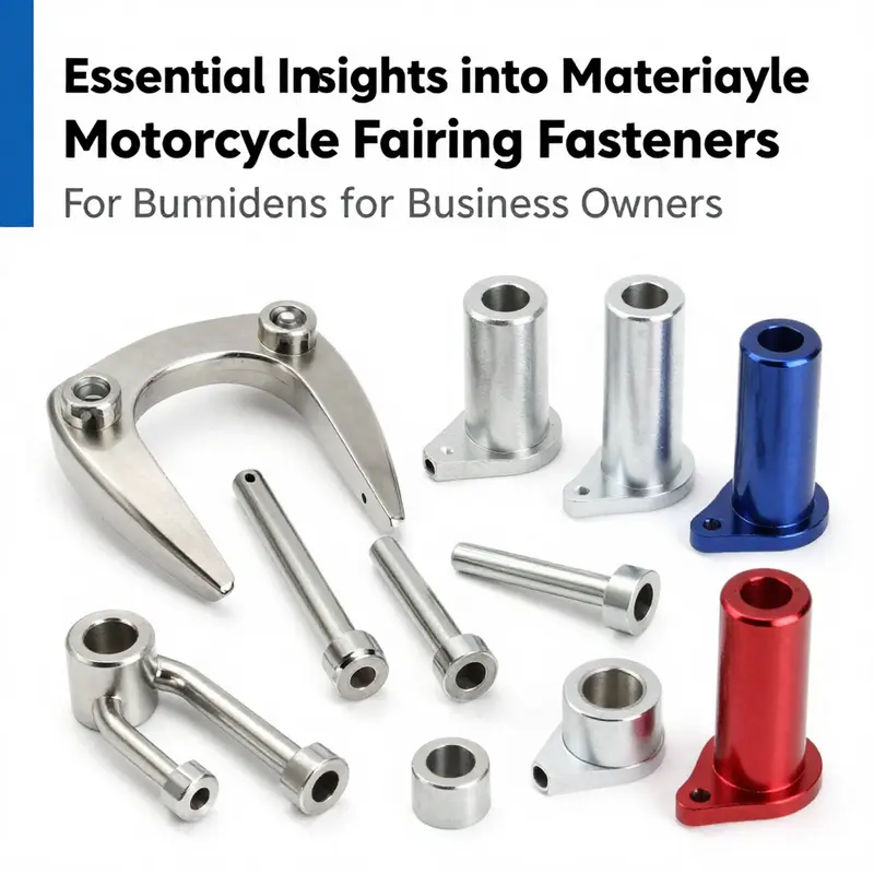 Various motorcycle fairing fasteners essential for securing bodywork.