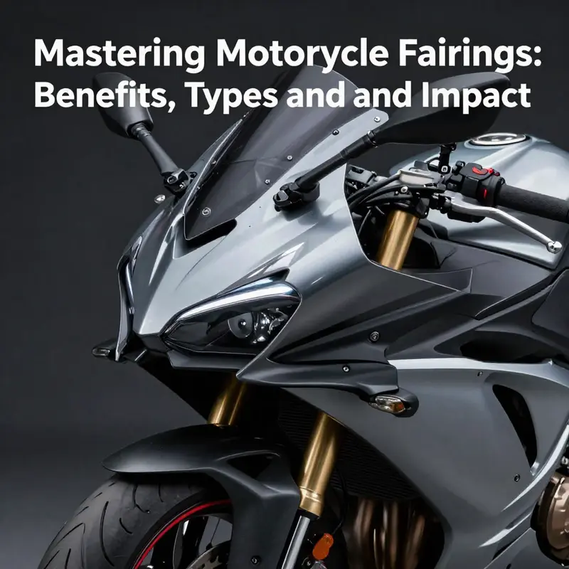 An illustration of a motorcycle showcasing its fairings, emphasizing their construction and functionality.