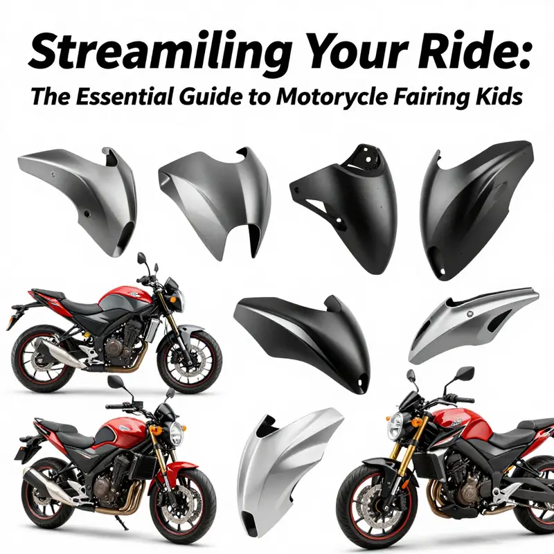 A diverse selection of motorcycle fairing kits highlighting various designs tailored for specific bike models.