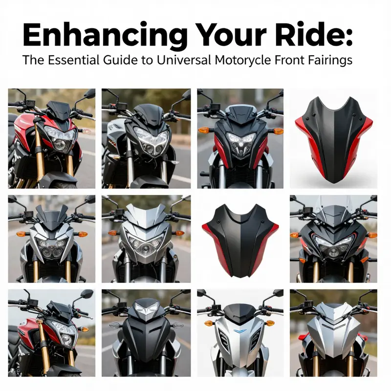 High-quality universal motorcycle front fairing emphasizing its design and material integrity.