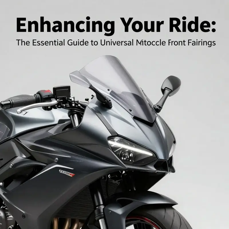 High-quality universal motorcycle front fairing emphasizing its design and material integrity.