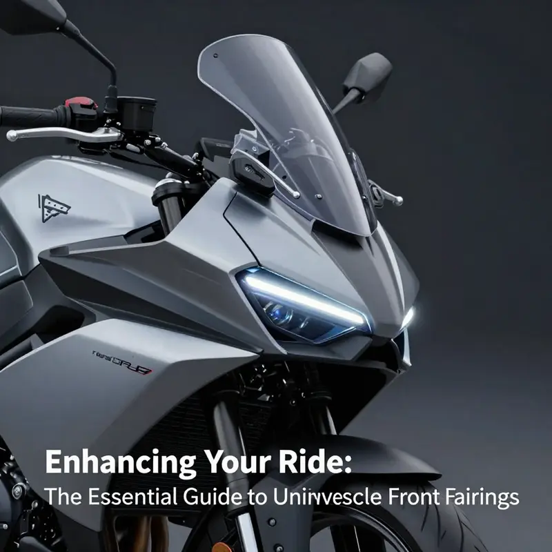 High-quality universal motorcycle front fairing emphasizing its design and material integrity.