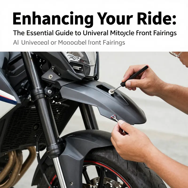 High-quality universal motorcycle front fairing emphasizing its design and material integrity.