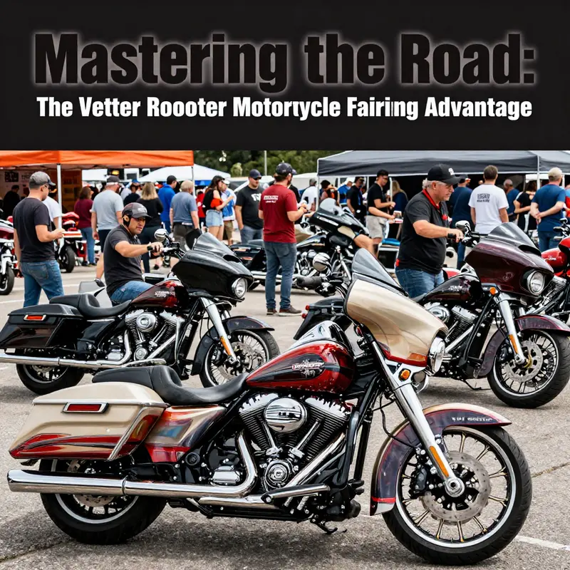 The Vetter Rooster Fairing offers a modern yet classic look for Harley-Davidson motorcycles.