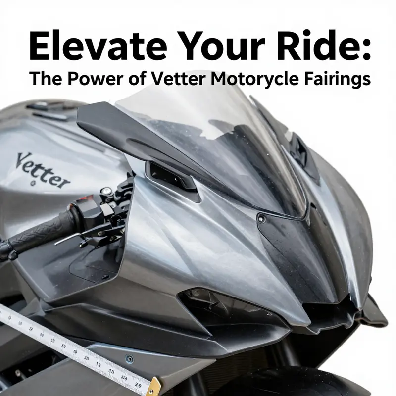 A Vetter-faired motorcycle demonstrating enhanced aerodynamics and performance on the road.