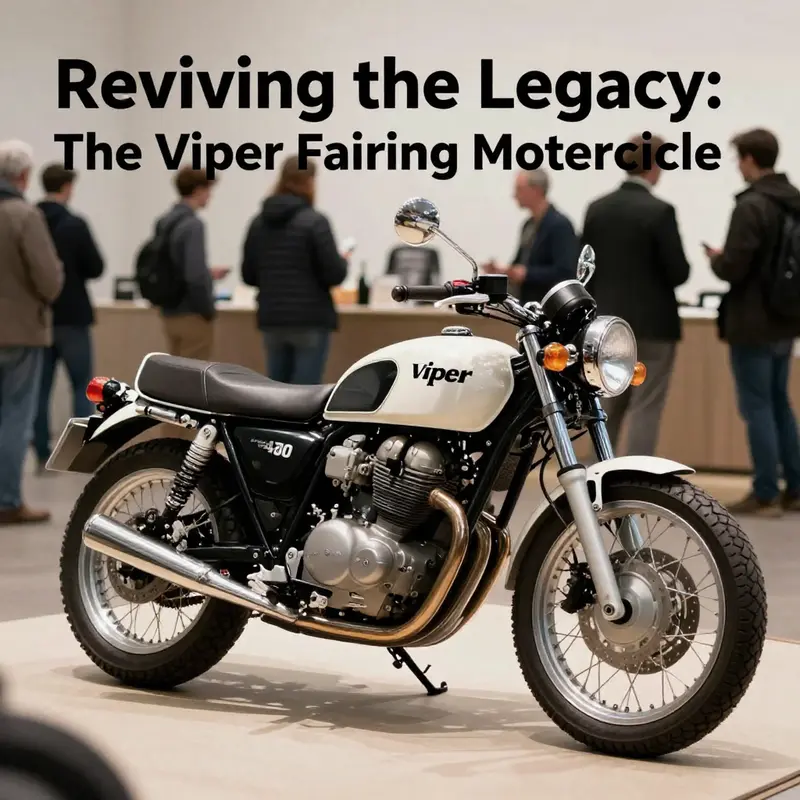 The Viper Fairing Motorcycle juxtaposes classic design with modern innovation, exemplifying street style.