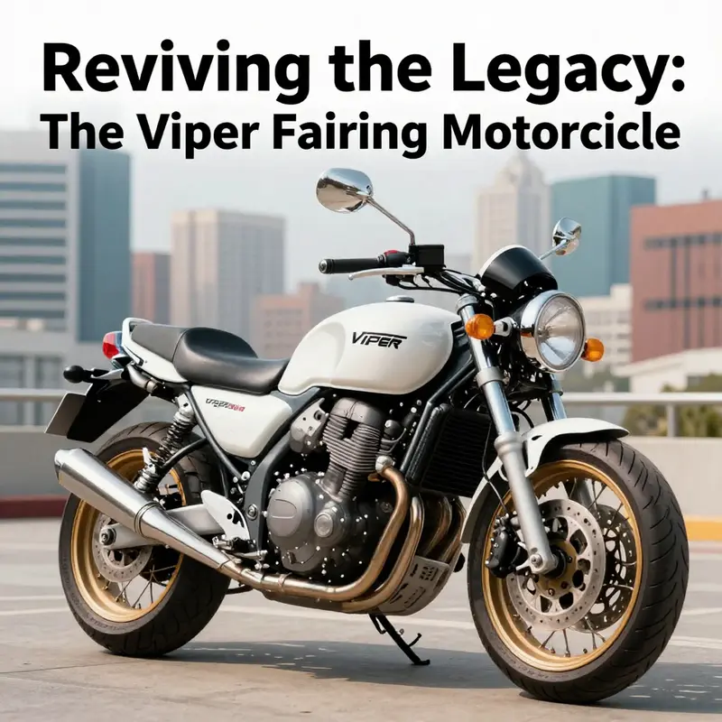 The Viper Fairing Motorcycle juxtaposes classic design with modern innovation, exemplifying street style.