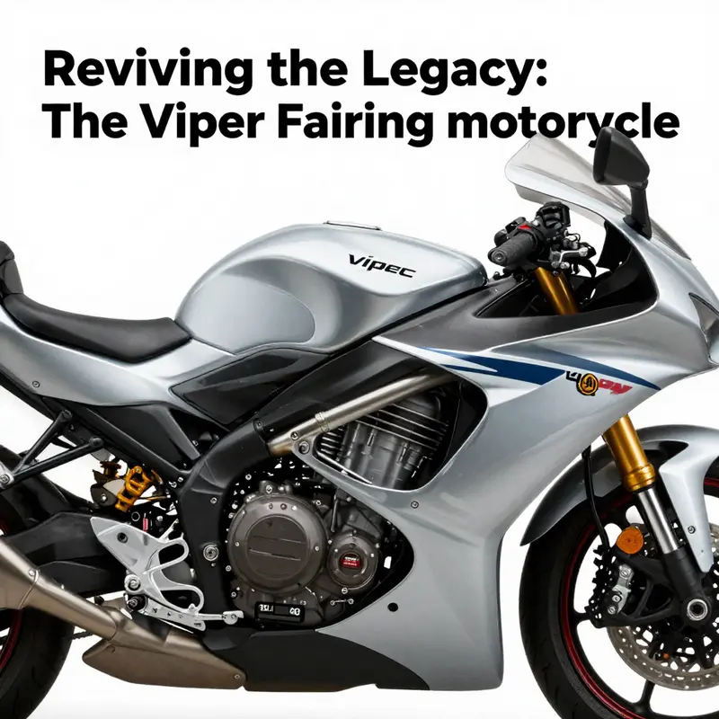 The Viper Fairing Motorcycle juxtaposes classic design with modern innovation, exemplifying street style.