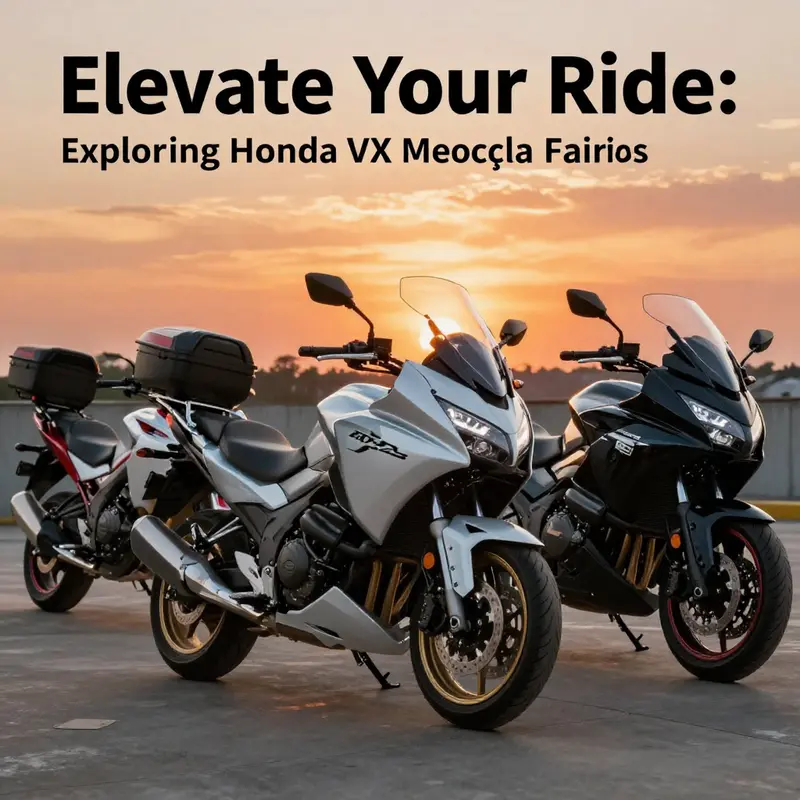 Multiple Honda VTX motorcycles with various aftermarket fairings, illustrating their diverse designs and appeal.