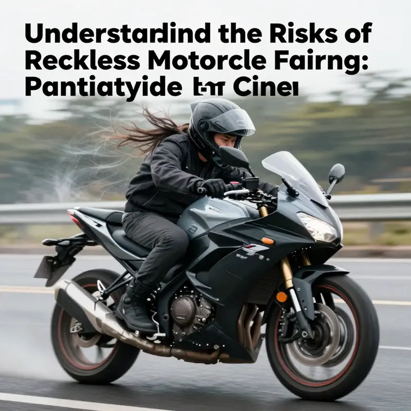 Illustration of structural integrity problems in motorcycle fairings due to inferior materials.