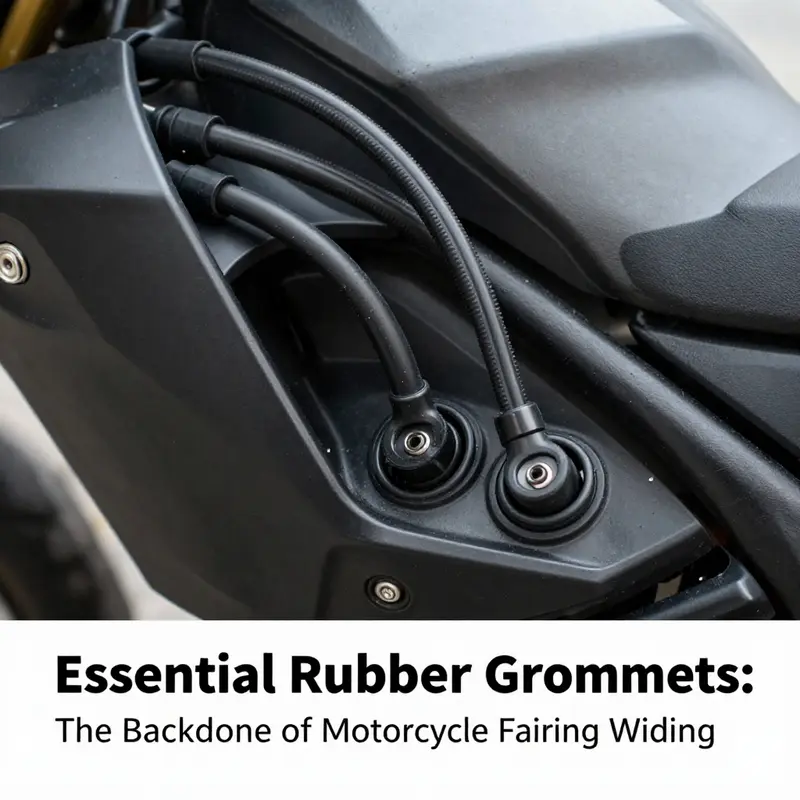 Diverse selection of rubber grommets specifically designed for motorcycle fairings.