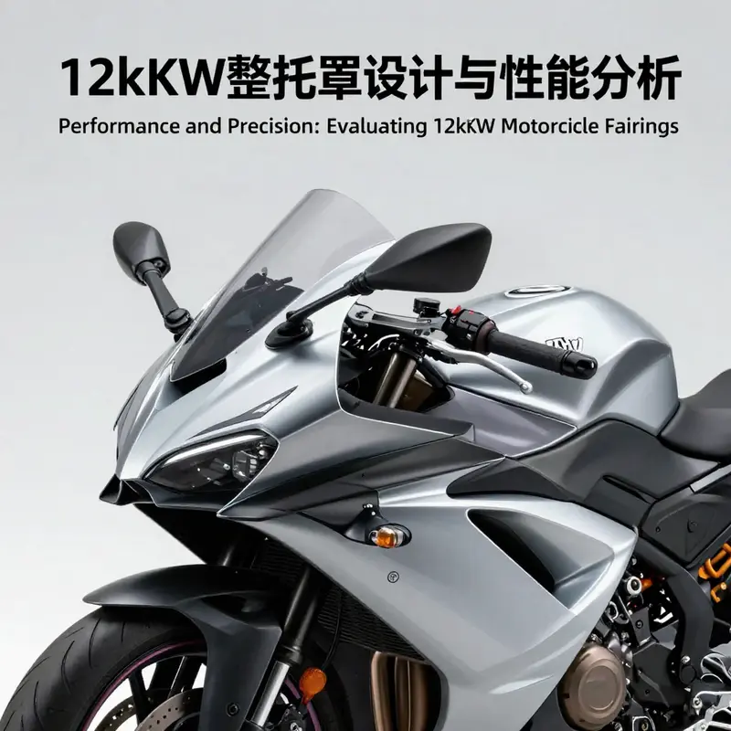 The aerodynamic design of a 12kW motorcycle fairing enhances performance and stability.