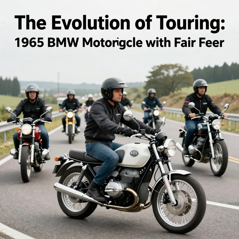 The innovative full fairing of the 1965 BMW R60/2 emphasizes both aerodynamic efficiency and aesthetic appeal.