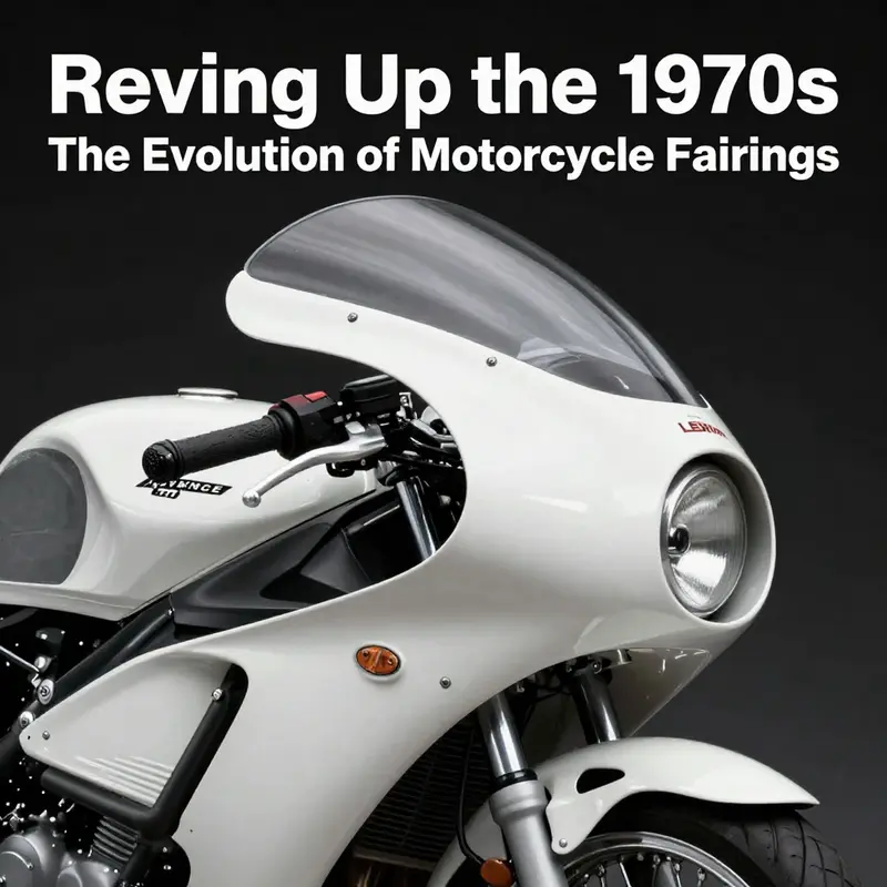 The aesthetic evolution of 1970s motorcycle fairings blends form and function.