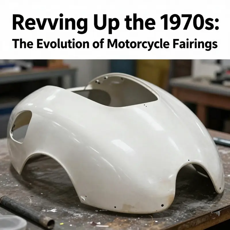 The aesthetic evolution of 1970s motorcycle fairings blends form and function.