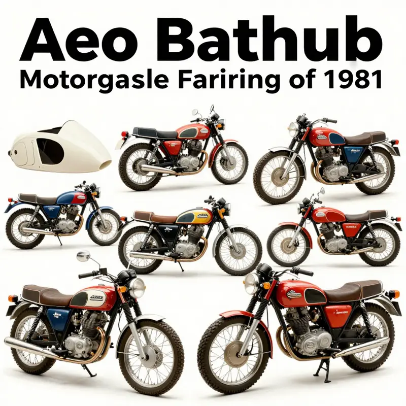 A collection of 1981 motorcycles featuring the innovative aero bathtub fairings that shaped their class.