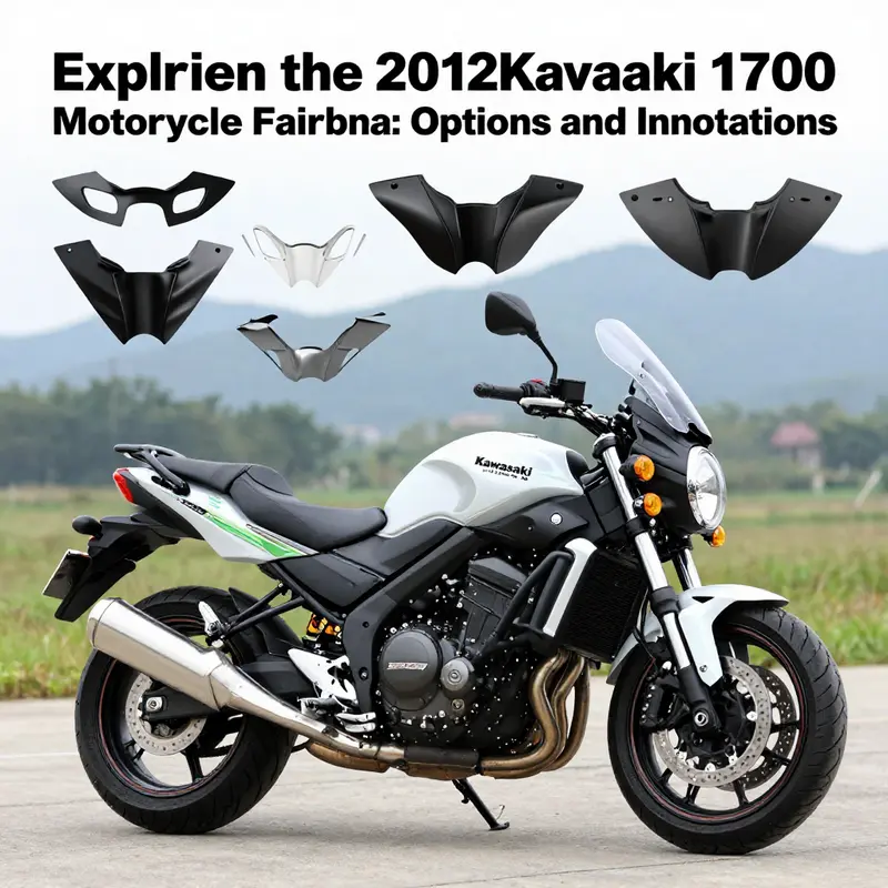 A variety of fairing options for the 2012 Kawasaki Vulcan 1700, demonstrating style and practicality.