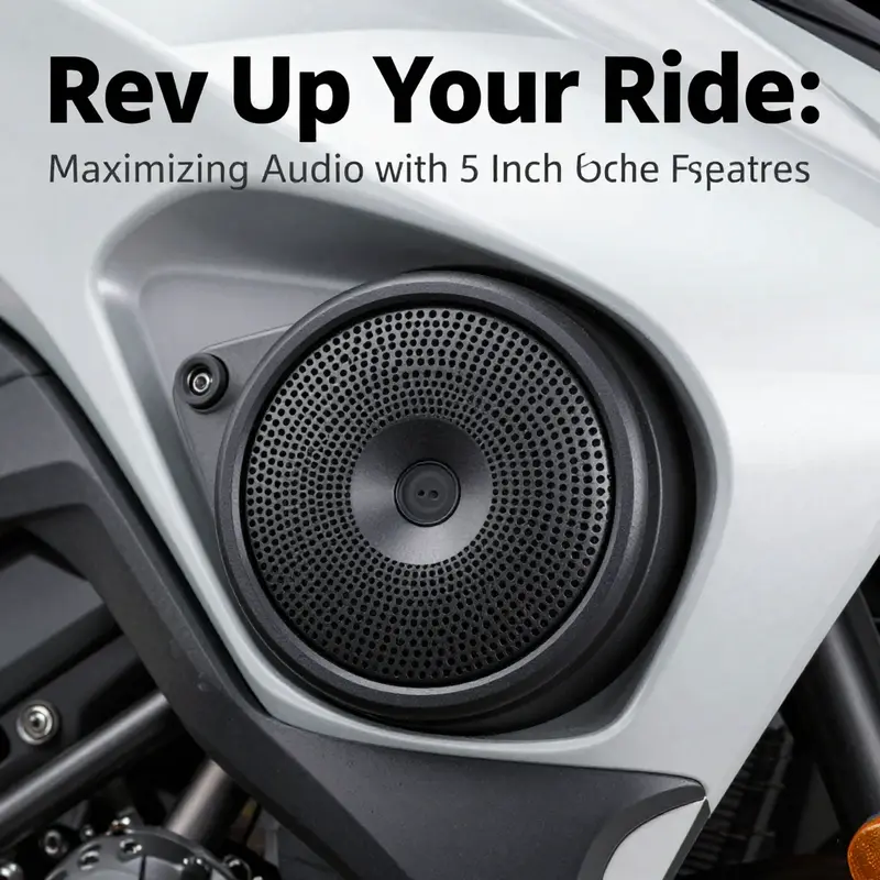The stylish design of a 5 inch motorcycle fairing speaker enhances both performance and aesthetics.