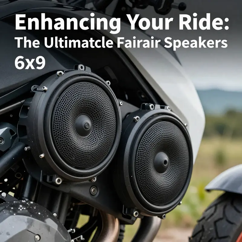 6×9 motorcycle fairing speakers designed for durability and weather resistance.