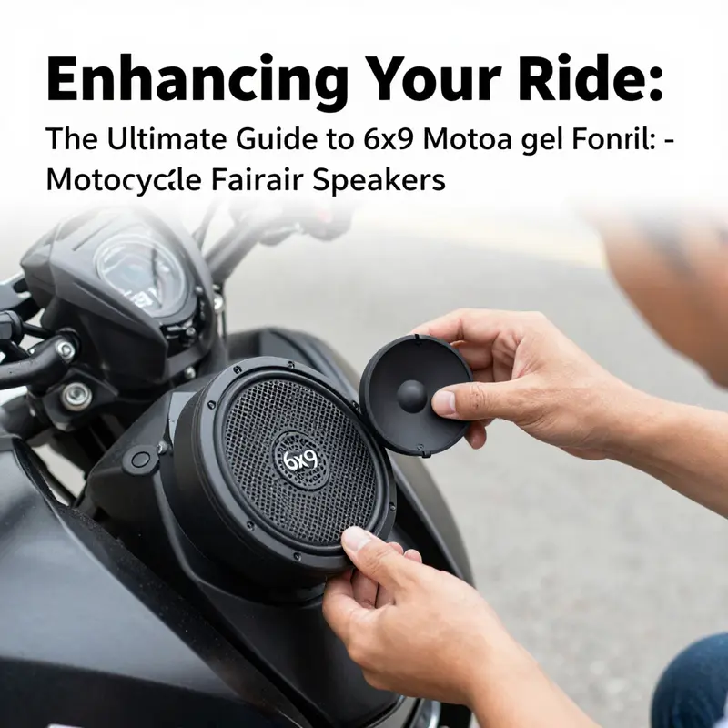 6×9 motorcycle fairing speakers designed for durability and weather resistance.