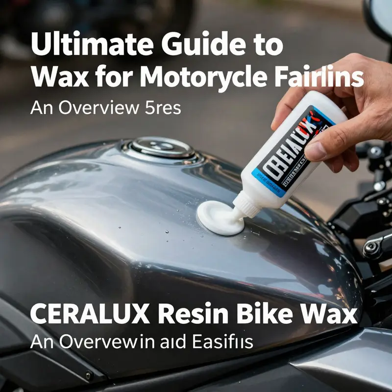 CERALUX Resin Bike Wax: Essential for maintaining motorcycle fairings.