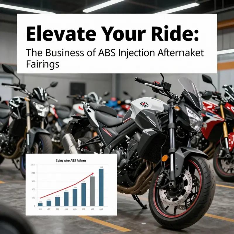 A diverse array of ABS injection molded motorcycle fairings highlighting the material’s strengths and aesthetic appeal.