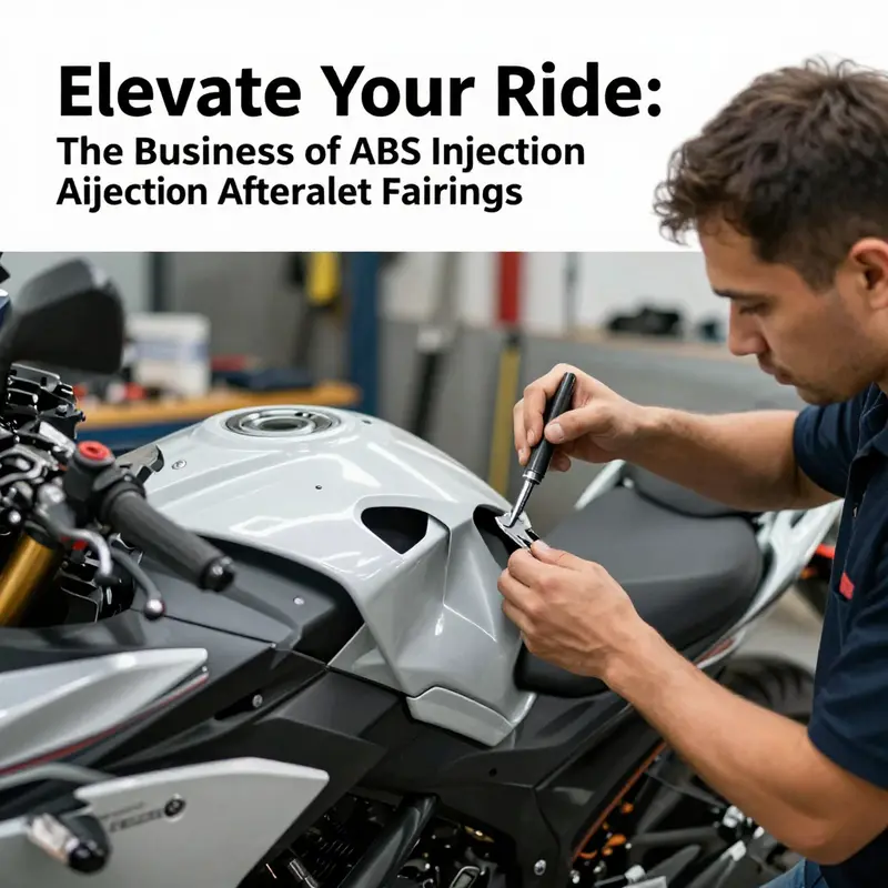 A diverse array of ABS injection molded motorcycle fairings highlighting the material’s strengths and aesthetic appeal.