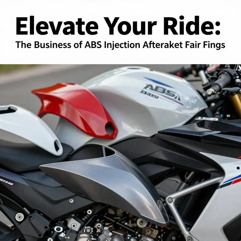A diverse array of ABS injection molded motorcycle fairings highlighting the material’s strengths and aesthetic appeal.