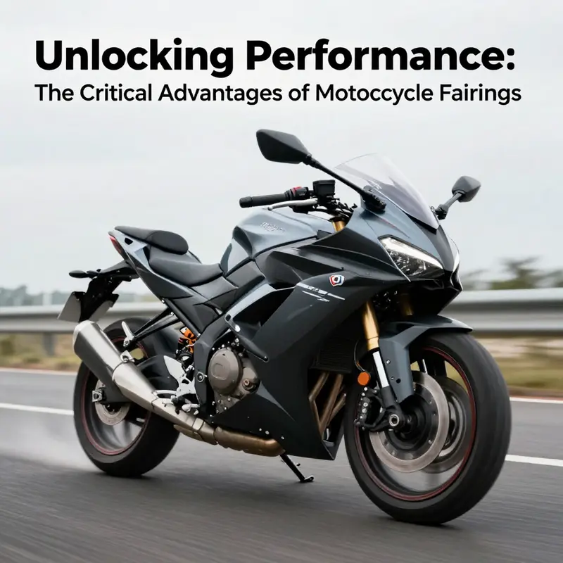 A motorcycle with fairings showcasing aerodynamic efficiency.