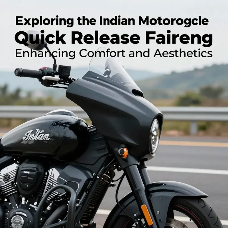 The Indian Motorcycle Quick Release Fairing, designed for optimal aerodynamics and weather protection.