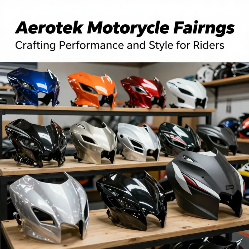 Detailed view of Aerotek motorcycle fairings illustrating the hand-laid fiberglass composite technique.