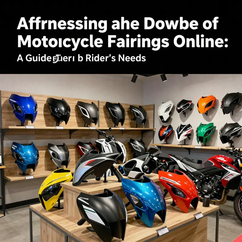 A diverse range of affordable and durable motorcycle fairings on display, highlighting options available for various bike models.