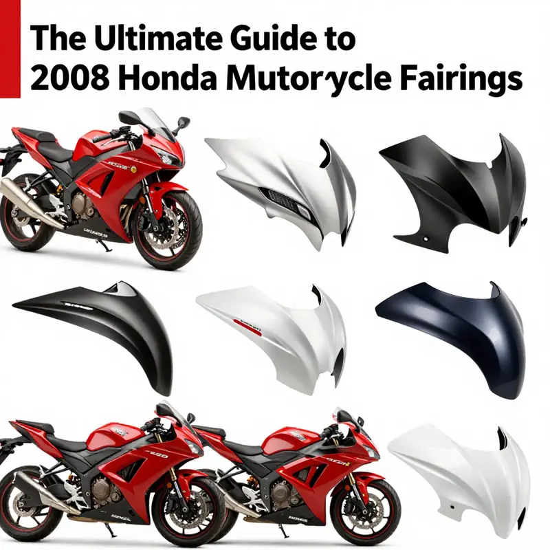 Diverse aftermarket fairing options available for the 2008 Honda motorcycle models.
