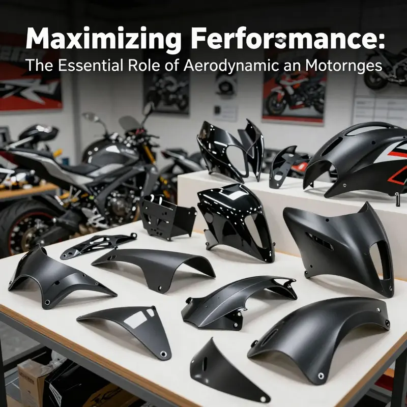 Sleek aerodynamic fairing designed to minimize drag and enhance motorcycle performance.