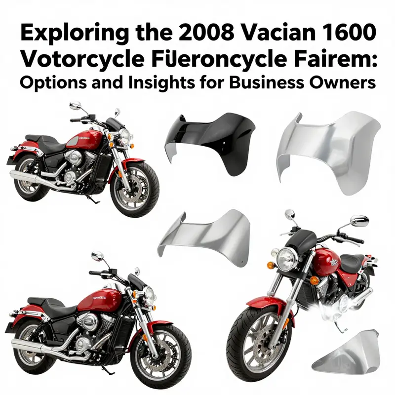 Illustration of various fairing types on a 2008 Vulcan 1600 showcasing distinctive designs.