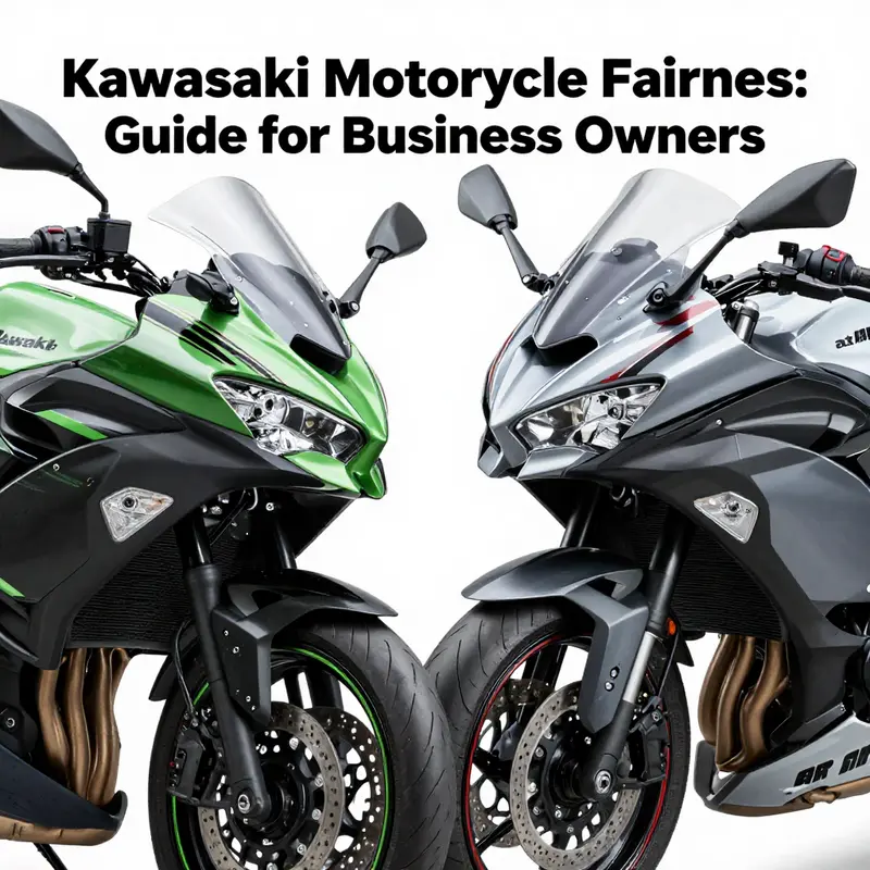 Different types of Kawasaki motorcycle fairings highlighting full, half, and quarter designs.