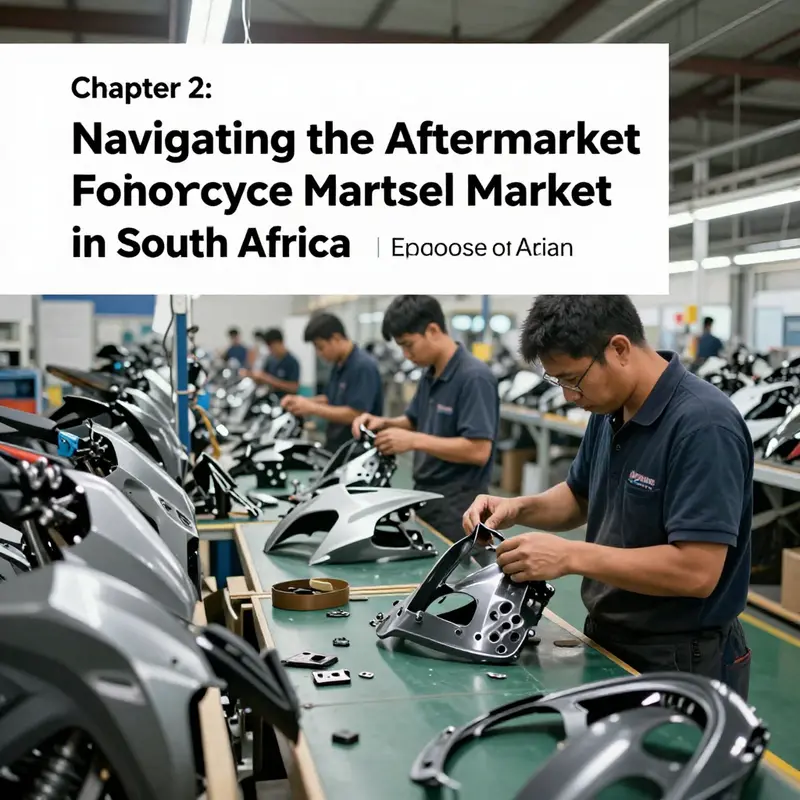 Motorcycles ready for aftermarket fairings installation, highlighting the import dynamics of the market.