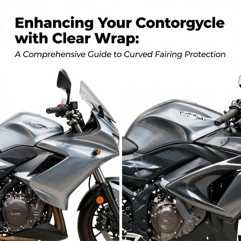 Tools and steps for preparing a motorcycle fairing for clear wrap application.