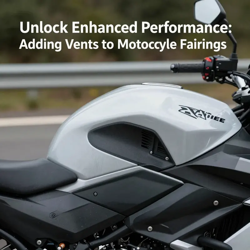 A variety of vent types available for motorcycle fairings, showcasing options for performance enhancement.