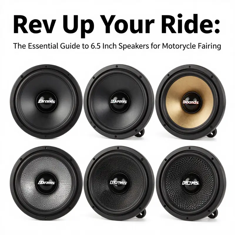 High-performance 6.5 inch motorcycle speaker designed for optimal audio output.